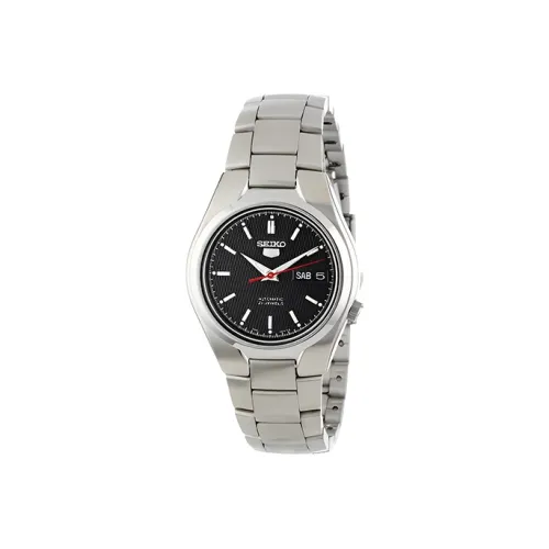 SEIKO Wrist Watch Automatic Mechanical Movement Stainless Steel Strap Black Dial Men's Watches