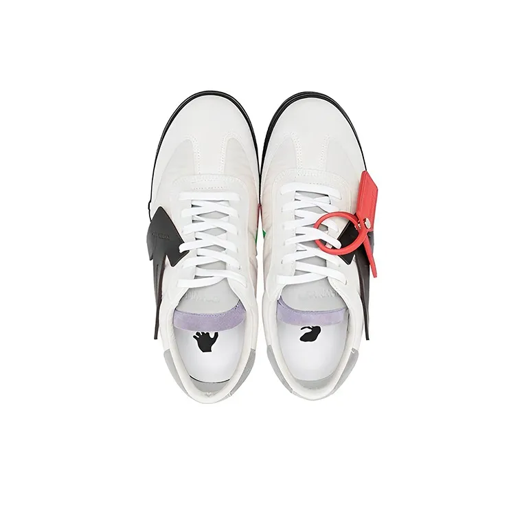 OFF WHITE Vulc Low Logo Patch White Black-3