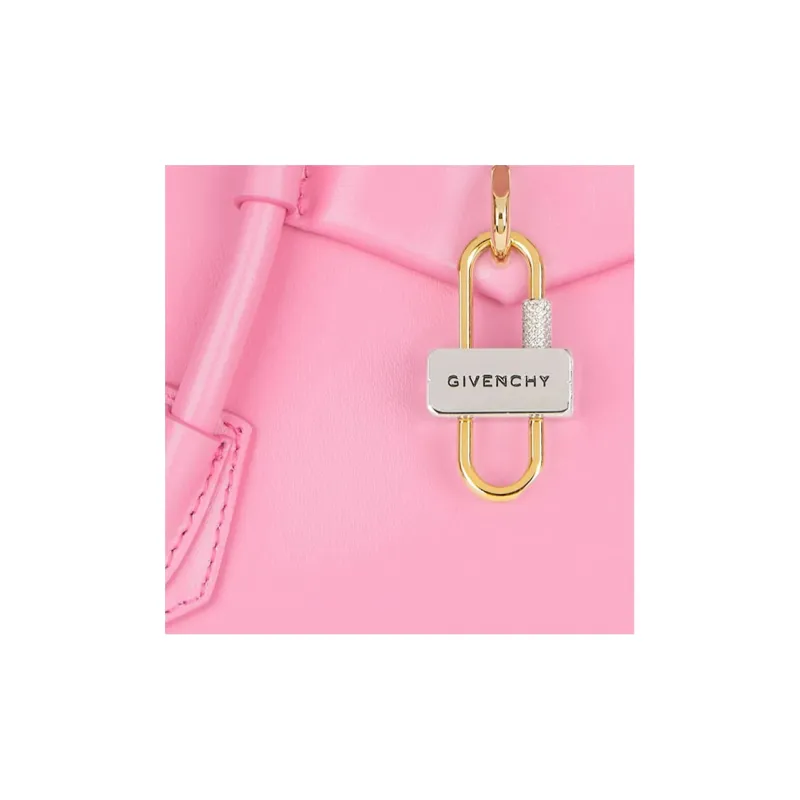 GIVENCHY Antigona Smooth Cow Leather Shoulder Bag Crossbody Bag Handbag Mini Women's Pink-5