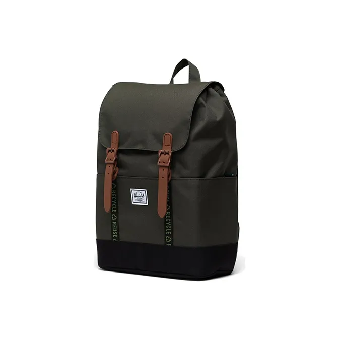 Herschel Recycled Material Backpack Regular Unisex Twilight Forest Green/Classic Black-2