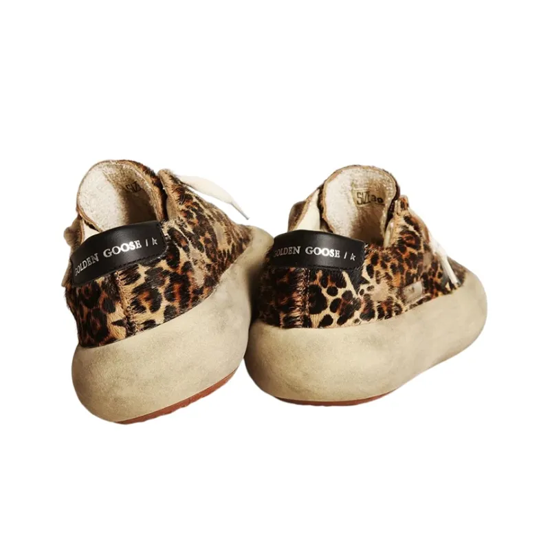 Golden Goose Space Star Stylish Skateboarding Shoes Women's Black Brown-2
