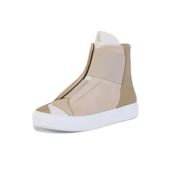Daniel Essa Electron High-Top Stylish Skateboarding Shoes Women's Beige