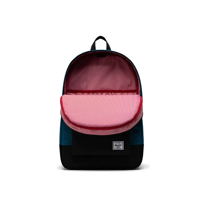 Herschel Polyester Backpack Large Size Unisex Grid Harbor Blue/Classic Black/Amber Yellow-2