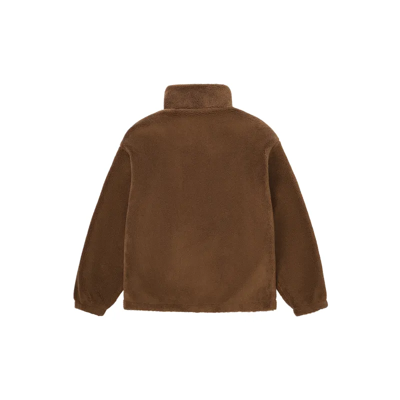 CAMEL Velvet-feel Coat Men's Spruce Brown-1