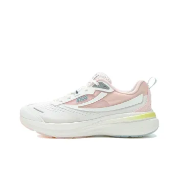 FILA NUVOLE Cushioning, Slip Resistant, And Abrasion Resistant Low Top Running Shoes Women's White Pink