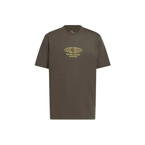 Adidas T-Shirts Men Dark Olive Green