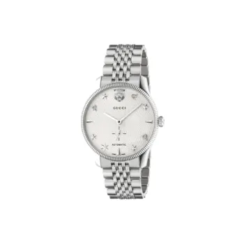 GUCCI Wrist Watch Automatic Mechanical Movement Stainless Steel Strap 40mm Silver Dial Men's Watches