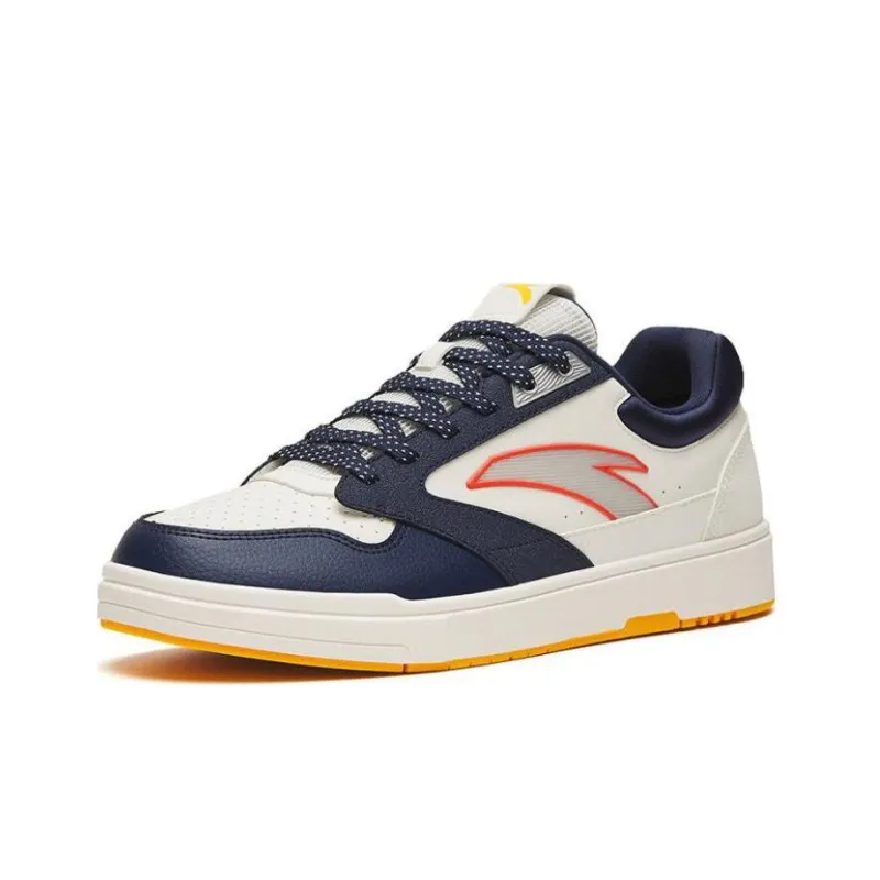 Anta Durable Breathable Low Top Skateboard Shoes Men's Ink Blue-1