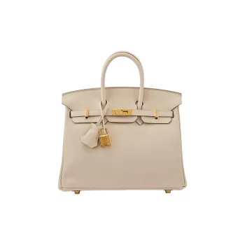 HERMES Birkin Swift Leather Birkin Bag Handbags Regular Women's 10 Craie Milkshake White