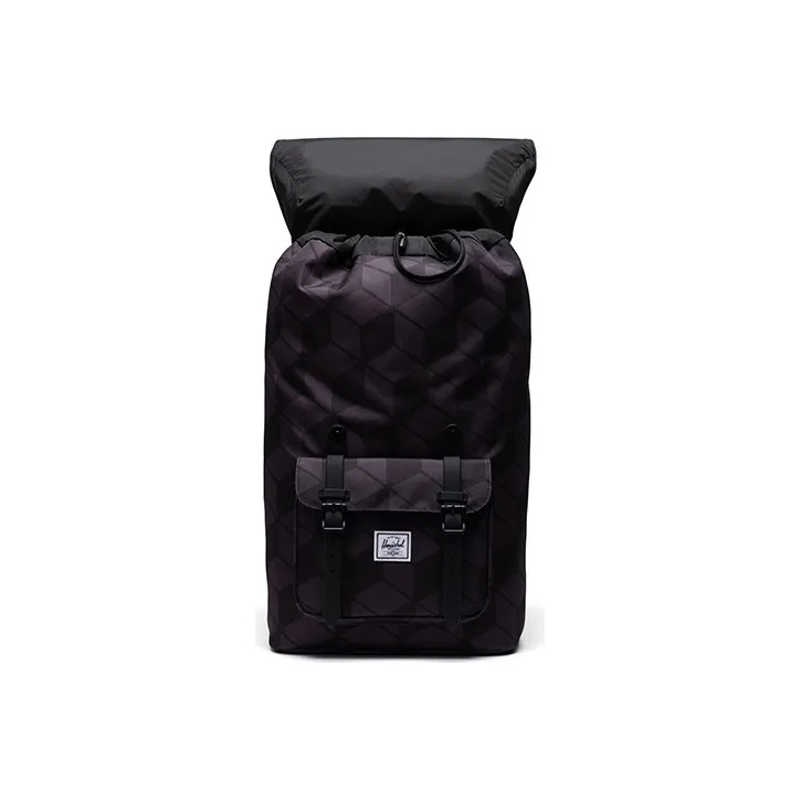 Herschel Polyester Backpack Large Size Unisex Black Prism Plaid-1