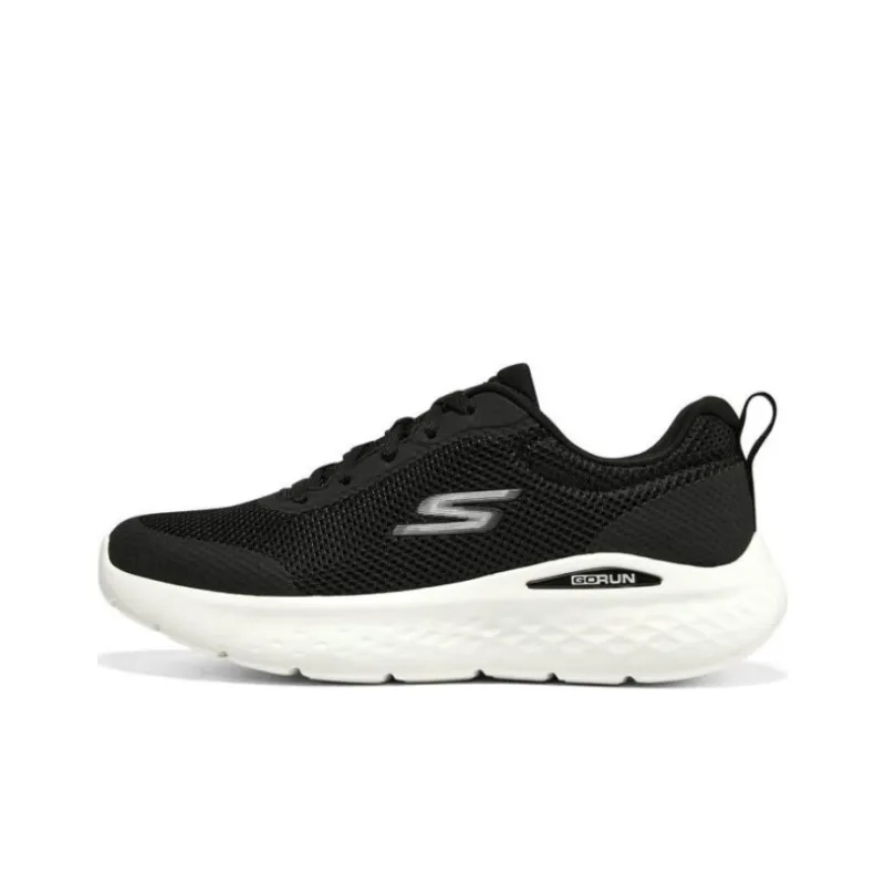 Skechers Go Run Lite Slip Resistant, Abrasion Resistant, Breathable Low Top Running Shoes Women's Black-0