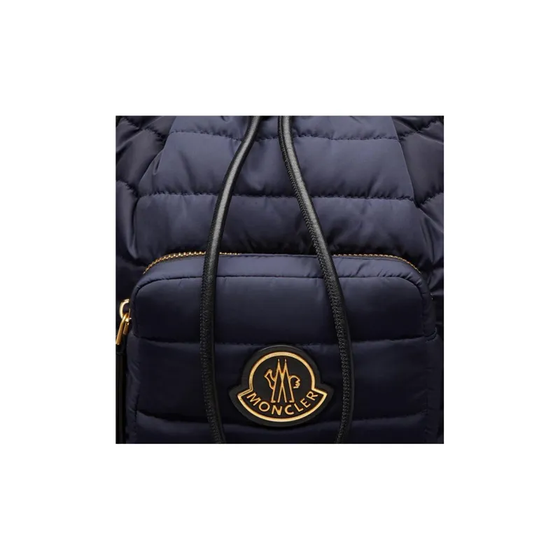 Moncler Kilia Nylon Bucket Bag, One Shoulder Handbag Women's Marine Blue-3