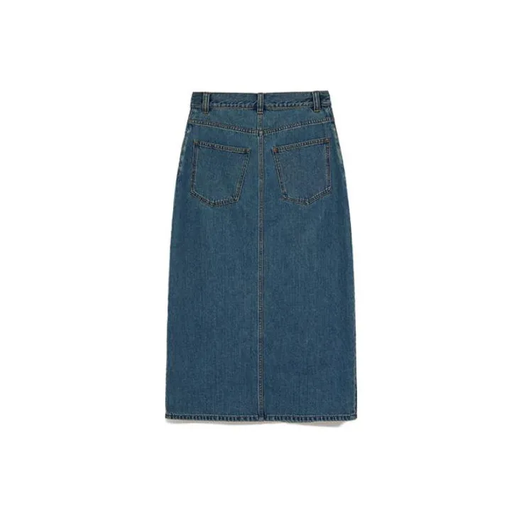 IMMI Denim Long Skirts Women's Blue-1