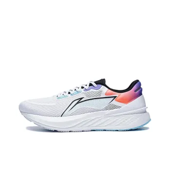 LiNing YueYing 2.0 Anti Slip And Wear Resistant Breathable Low Top Running Shoes Men's White Blue Orange Purple