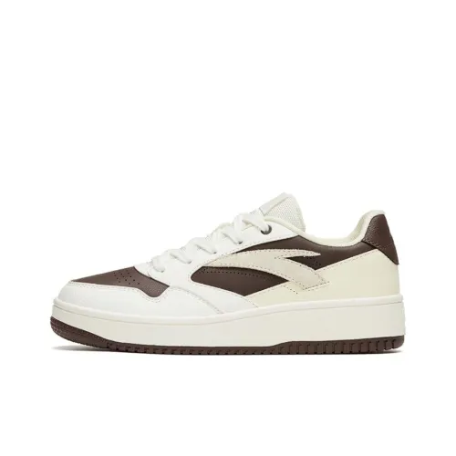 Anta Life Collection 0 Sensitivity Anti Slip Wear Resistant Low Top Skateboard Shoes Women's White Brown