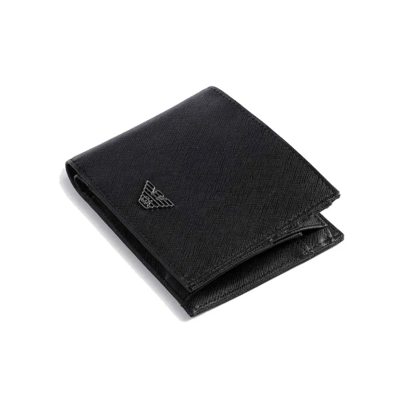 EMPORIO ARMANI Polyester Wallet Regular Men's Black-4