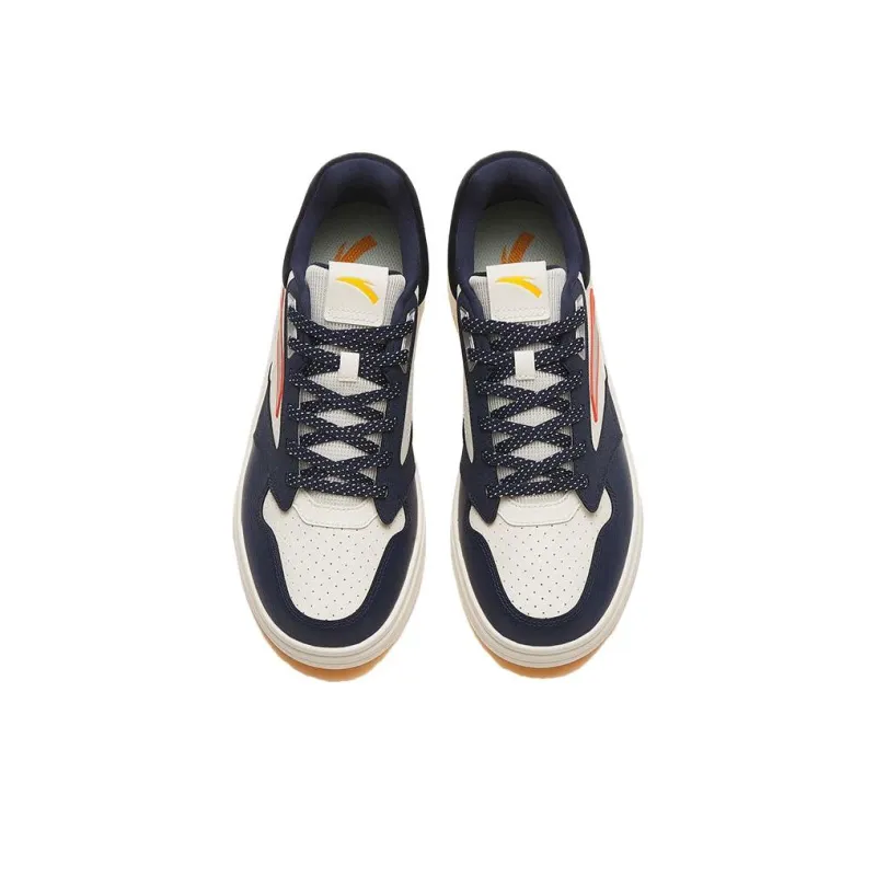 Anta Durable Breathable Low Top Skateboard Shoes Men's Ink Blue-2