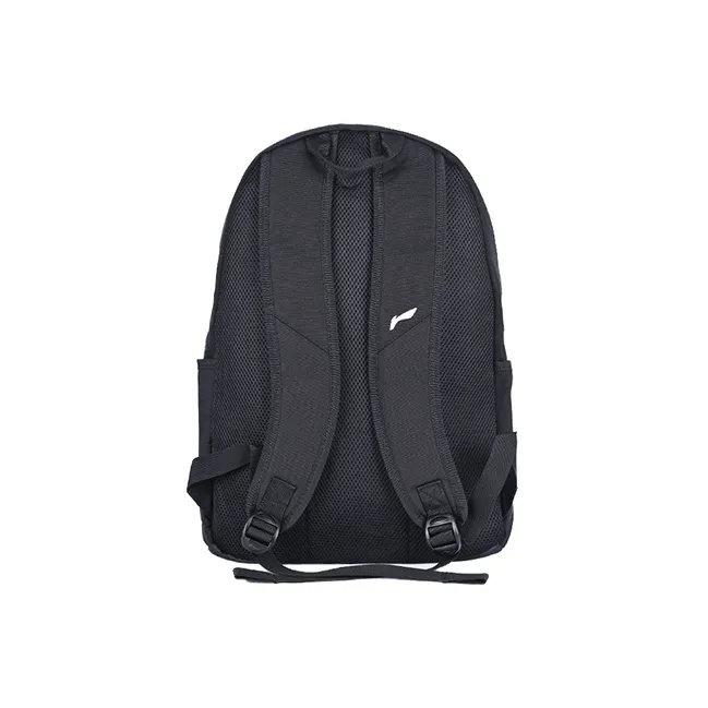 LiNing Sports Life Collection Polyester Backpack Regular Unisex Pure Black-2