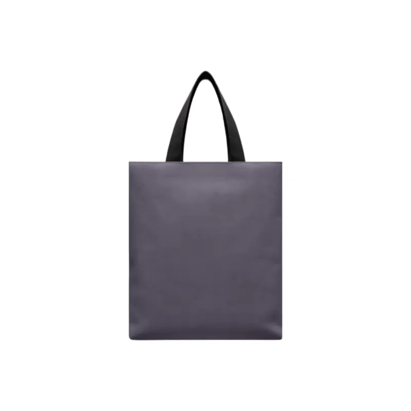 Moncler Canvas Canvas Bag Tote Bag Shopping Bag Shoulder Bag Handbag Men's Gray-2