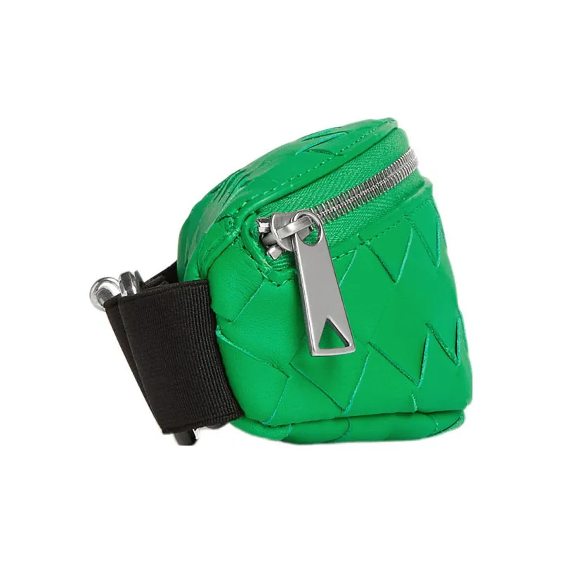 Bottega Veneta Cow Leather Clutch Wrist Bag Men's Parrot Green-3