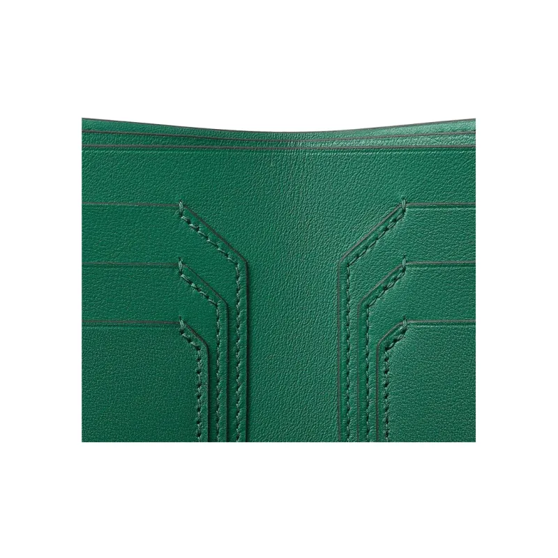 CARTIER Must De Cartier Calfskin Wallet Women's Sand Gold Stone Color-5