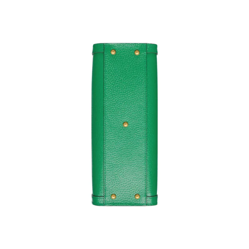 GUCCI Diana Leather Tote Bag Shopping Bag Shoulder Bag Handbag Small Size Women's Green-6