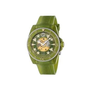 GUCCI Dive Collection Wrist Watch Automatic Mechanical Movement PC Plastic Strap 40mm Green Dial Women's Watch