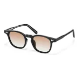 MK287YJ-002 Bright Black with Gradient Tea Brown Lens