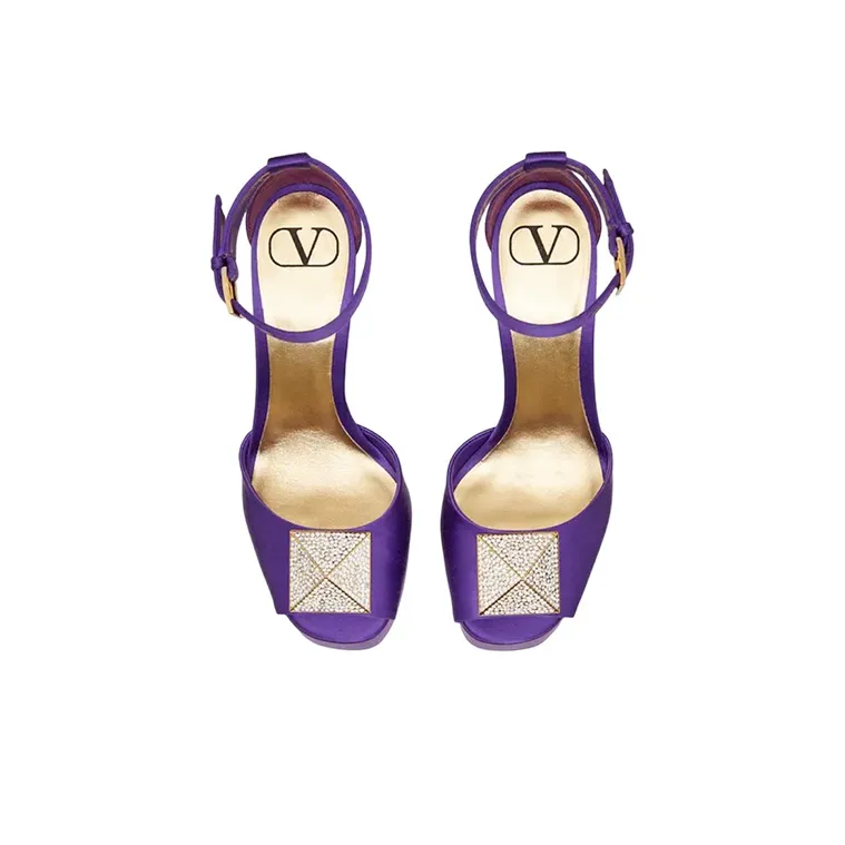 Valentino Garavani One Stud Pumps Purple Women's-3