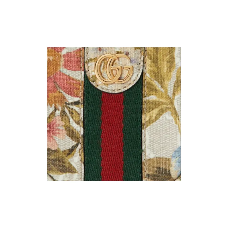 GUCCI Ophidia Canvas Coin Purse Canvas Bag Key Pouch Women's Multicolor-6