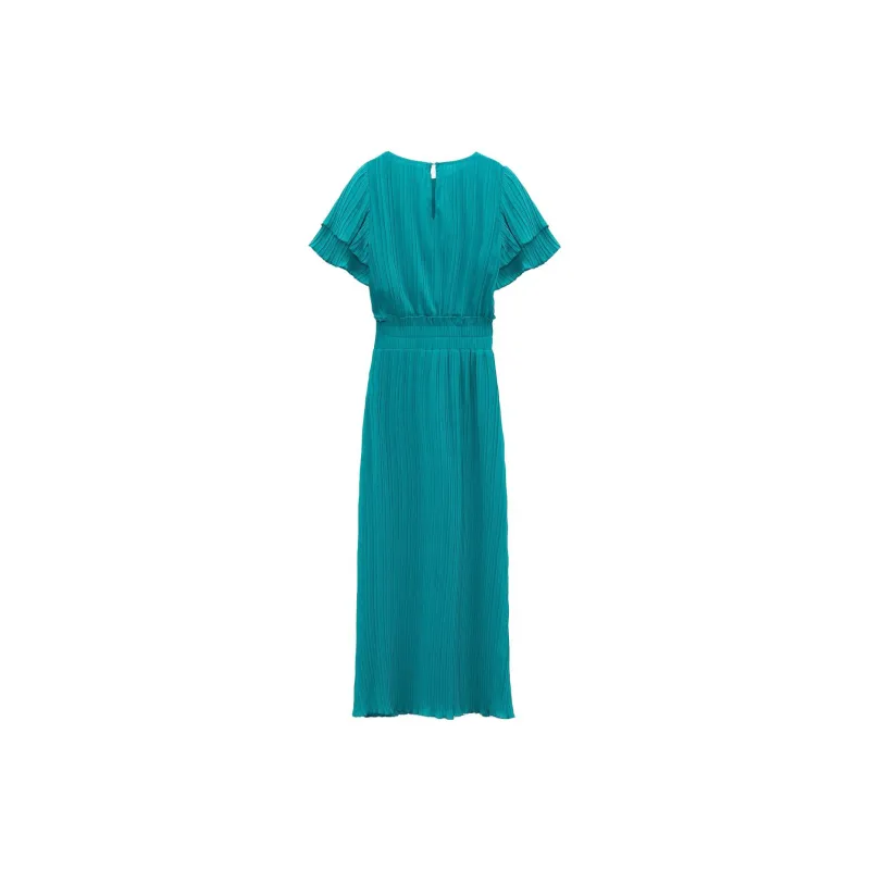ZARA Short-Sleeved Dresses Women's Turquoise-1