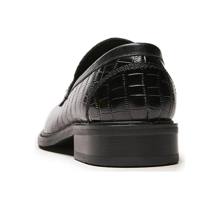KANGNAI Dress Shoes Men Low-Top Black-3
