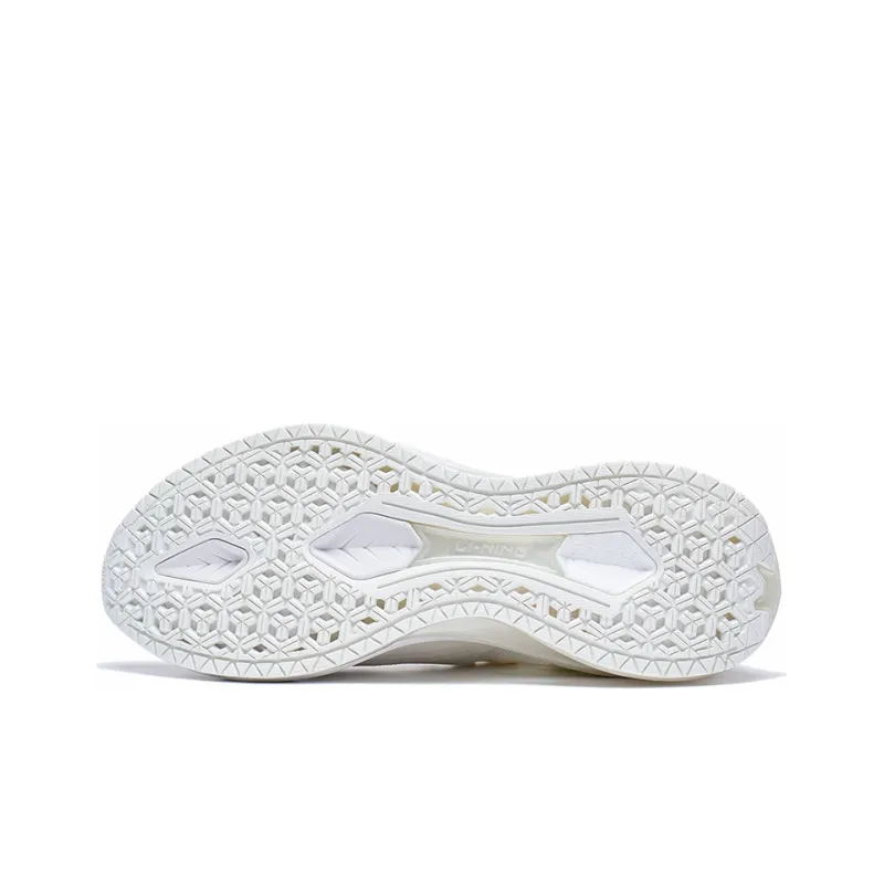 LiNing WuShi 5S 3.0 Anti Slip And Wear Resistant Breathable Low Top Running Shoes Women's Champagne White-4