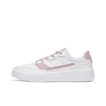 LiNing Relaxing Anti Slip Wear Resistant Low Top Skateboard Shoes Women's White Pink