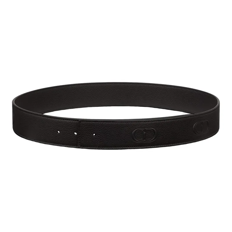 DIOR Leather Belts Men Black-0