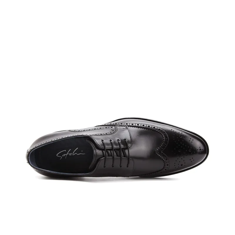 Satchi Dress Shoes Men Low Top Black-3