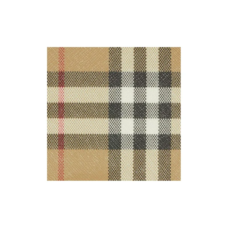 Burberry Vintage Cotton Wallet Men's Beige-6