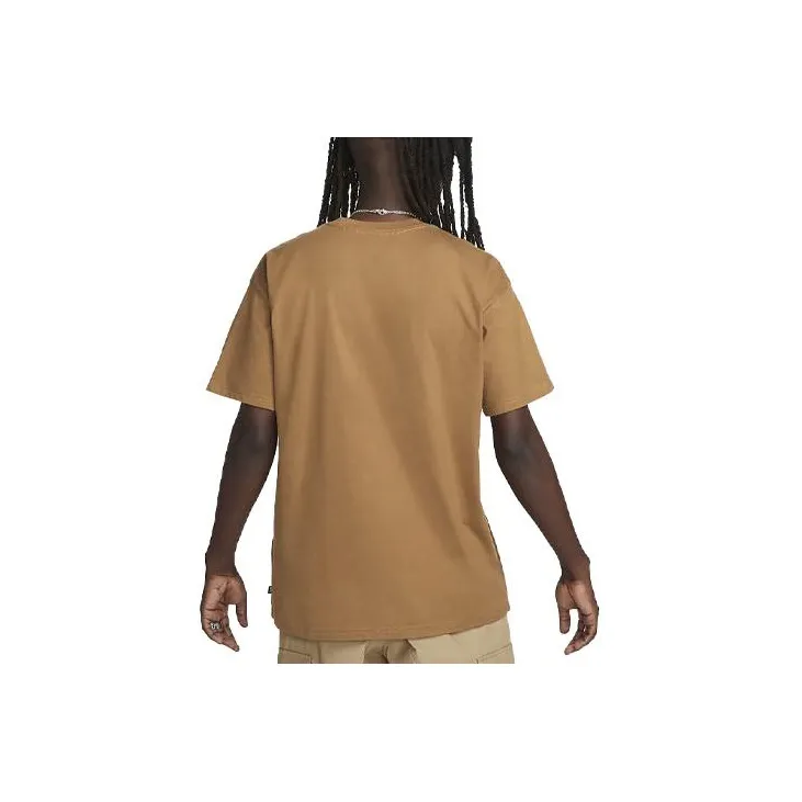 Nike T Shirts Men Camel-2