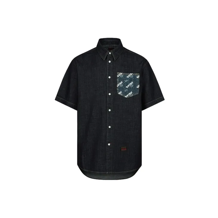 EVISU Shirts Men Denim Blue-1