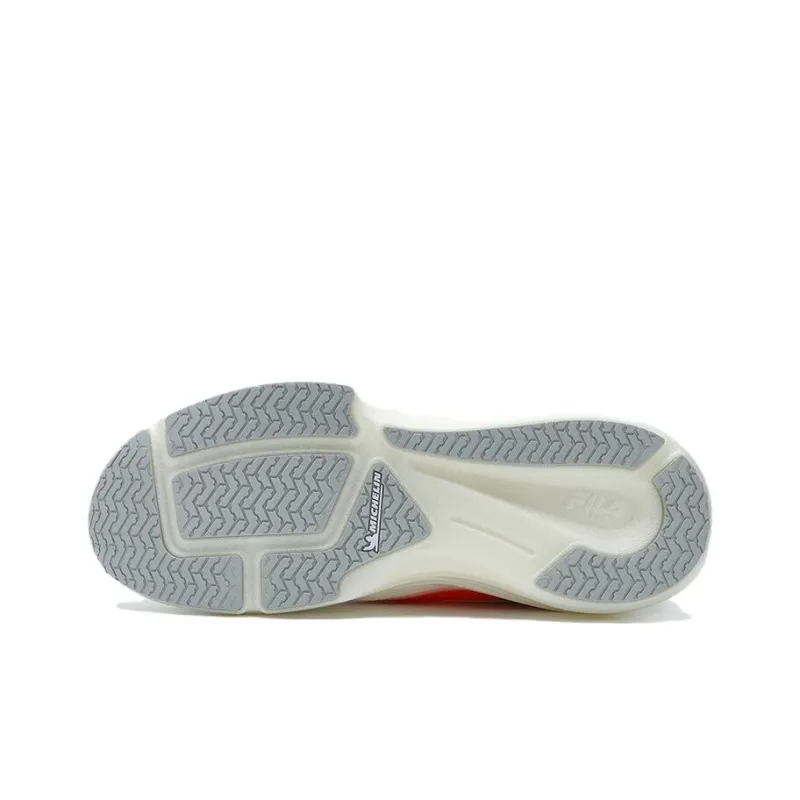 FILA NUVOLE Cushioning Anti Slip And Wear Resistant Low Top Training Running Shoes Men's White Orange-4