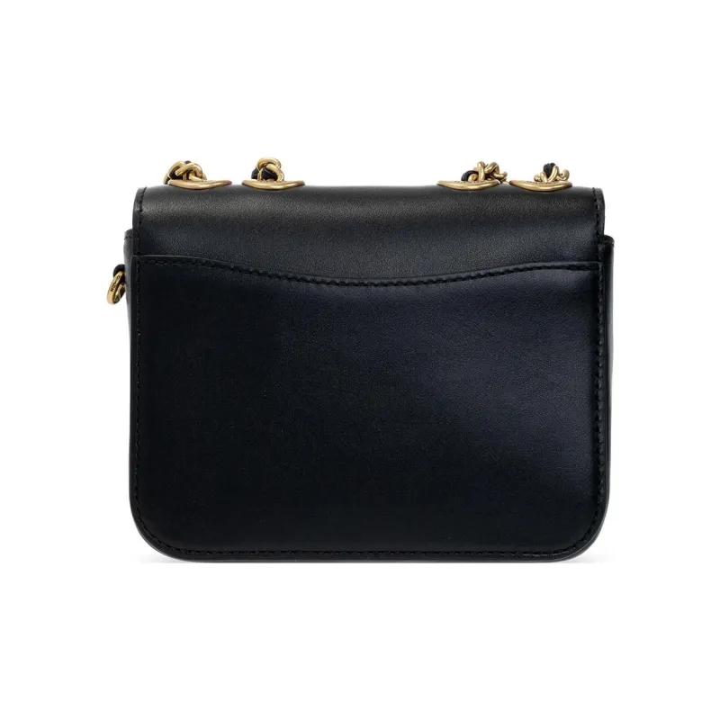 COACH Madison Calfskin Messenger Bag, Crossbody Bag, Shoulder Bag Women's Black-2