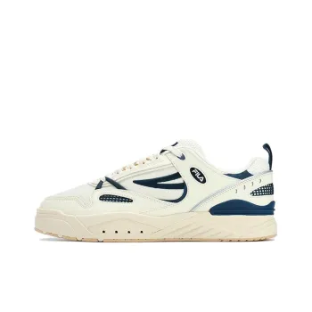 FILA SLAM Anti Slip Wear Resistant Low Top Skateboard Shoes Men's White Blue