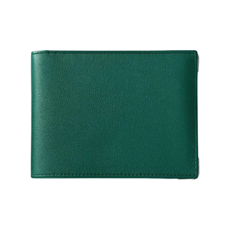 CARTIER Must De Cartier Calfskin Card Holder Women's Peacock Green-1