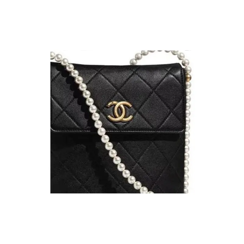 CHANEL Gabrielle Calfskin Crossbody Bag, Shoulder Bag Women's Black-4