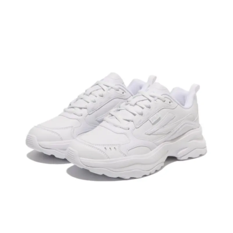 FILA Wood Block STR Cushioned Slip Resistant Abrasion Resistant Low Top Sports Casual Shoes Unisex White Korean Style-3