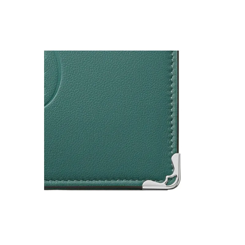 CARTIER Must De Cartier Calfskin Wallet Women's Sand Gold Stone Color-4