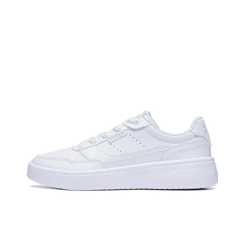 LINING Relaxing Skateboard Shoes Women's Low-Top White