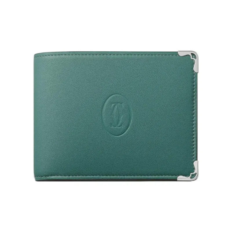 CARTIER Must De Cartier Calfskin Wallet Women's Sand Gold Stone Color-0