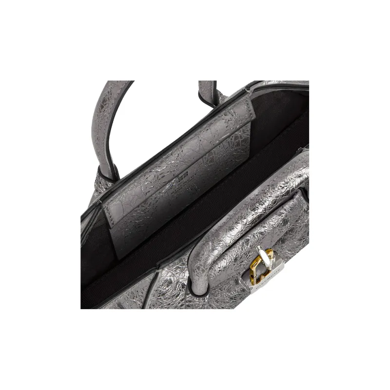 GIVENCHY Antigona Lambskin Shoulder Bag Crossbody Bag Handbag Mini Women's Silver-5