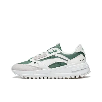 LiNing Wind Rider 2.0 Anti Slip Wear Resistant Low Top Sports Casual Shoes Women's White Gray Green